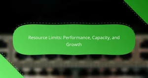 Resource Limits: Performance, Capacity, and Growth